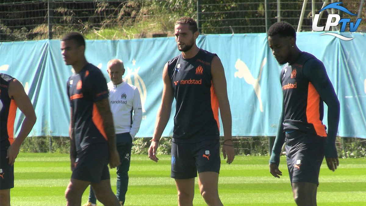 OM : Rabiot à l'entraînement avant le déplacement à Strasbourg