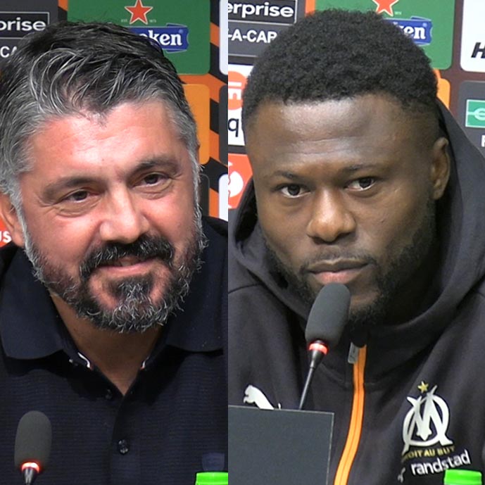 Conférence de presse de Chancel Mbemba et Gennaro Gattuso (vidéo attente)