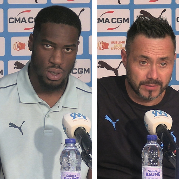 Intégrale de la conférence de presse de Geoffrey Kondogbia et Roberto De Zerbi avant la réception de Nice